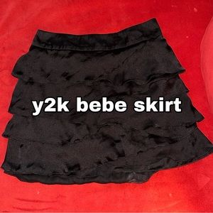 y2k bebe skirt